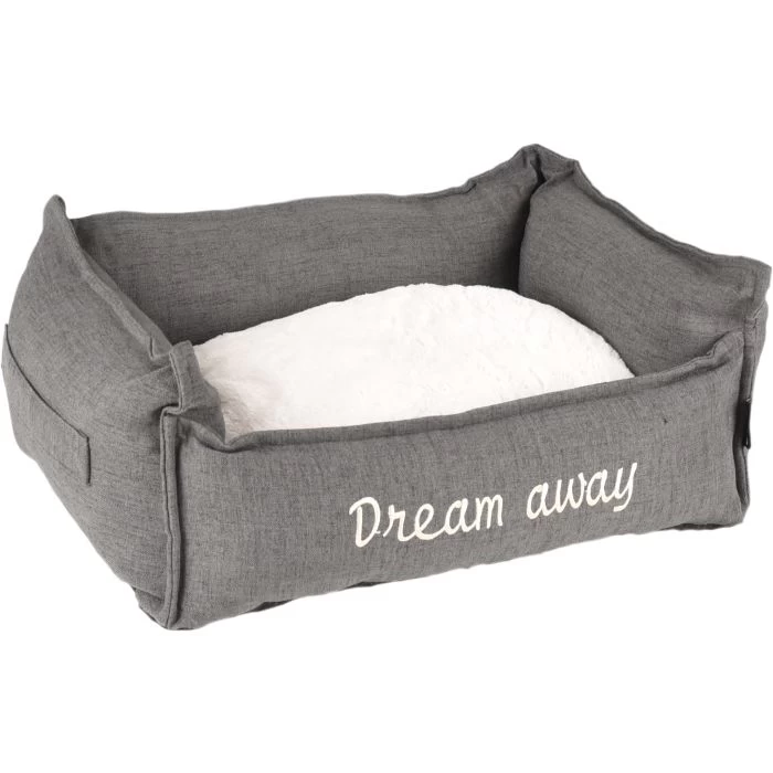 Flamingo Panier Dream Away Rectangulaire Fermeture Eclair Gris 50x40x20cm