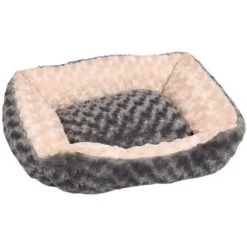 Flamingo Panier Cuddly Rectangulaire Gris 50x40x15cm