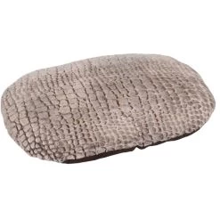 Flamingo Coussin Snoozzy Ovale Fermeture Eclair Brun 90x66x10cm