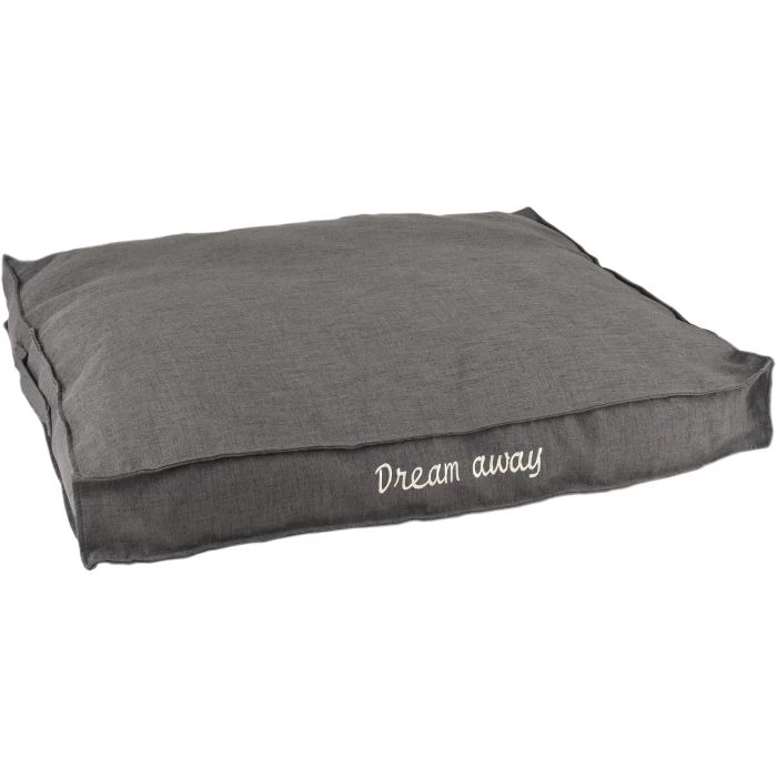 Flamingo Coussin Dream Away Rectangulaire+rebord+fermeture Eclair Gris 80x60x10cm