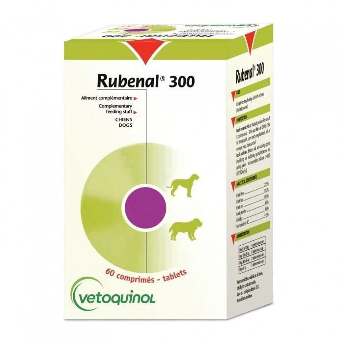 Vetoquinol Rubénal 300 Mg - 60 Cprs
