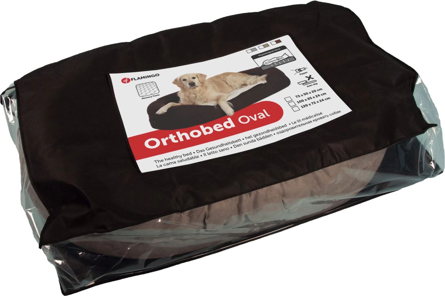 Flamingo Lit Ortho Ovale Gris 120x72x24 – Image 2