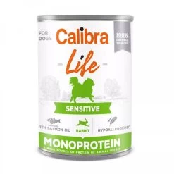 Calibra Life Adult Sensitive Monoproteïne Lapin Pour Chien 6x400gr
