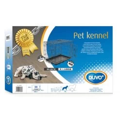 Topline Cage Fer Pliable 2 Portes Tp 107x71x77cm Noir