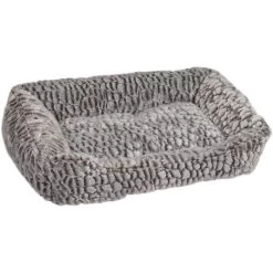 Flamingo Panier Snoozzy Rectangulaire Gris/noir 65x45x15cm